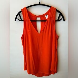Old Navy Relaxed Cut Out Back Sleeveless Blouse
